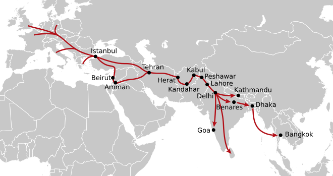 Hippie trail svg